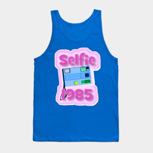 Selfie 1985 Funny Camera Retro Art Tank Top